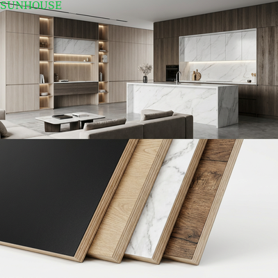 Un buon prezzo. Legno compensato con facciata di melamina per mobili per ufficio e vendita al dettaglio in linea