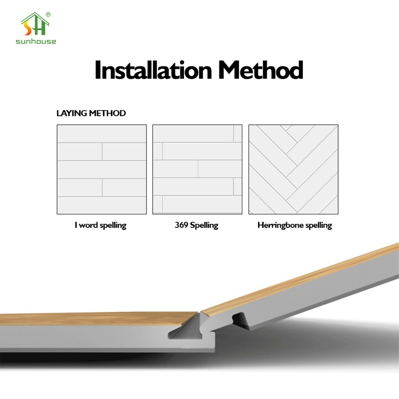 SPC Click Flooring Vinyl Plank Flooring with Reaction to Fire Bf1-S1 Thermal Resistance 0.038㎡K/W and Wear Resistance Group T