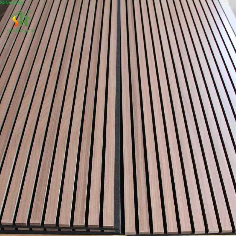 New Arrivals Office Studio Akupanel Wooden Slatted Sound Absorbing Proofing Boards Wood Slat Wall
