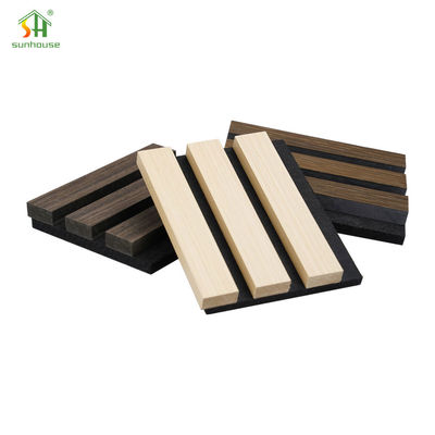 Un buon prezzo. 1220x2440mm pannelli acustici per pareti di quercia interni pannelli acustici assorbenti del suono per pareti TV in linea