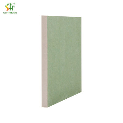 12 mm di cartone di gesso verde resistente all'umidità 1220x2440 mm di carta verde di divisoria