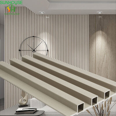 Un buon prezzo. Modern Design Sunhouse WPC Fluted Wall Panel Easy to Install Moisture Resistance Interior Decoration Board in linea