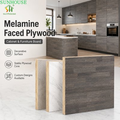 Pannello di compensato stratificato in melamina per armadi di cucina, bagni, vanità, armadi e mobili interni umidi