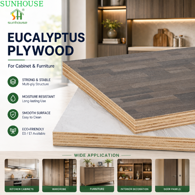 Legno compensato di melamina decorativo Corrispondenza del colore della consistenza del grano di legno per porte di armadio armadi e produzione di mobili personalizzati